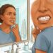 A retração da gengiva pode deixar o dente mais aparente e aumentar a sensibilidade.