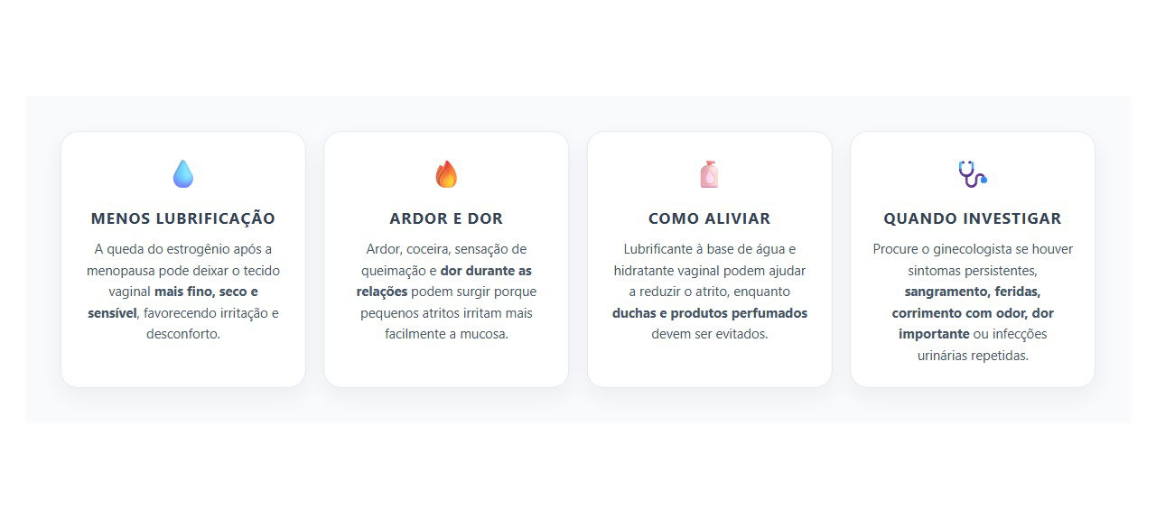 Secura Vaginal Após a Menopausa: 4 Sinais e Cuidados Importantes