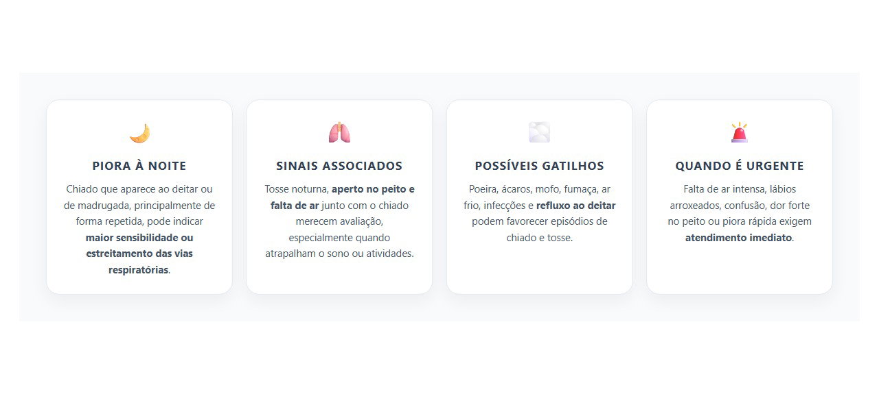 Chiado no Peito à Noite: 4 Sinais de que a Respiração Merece Atenção