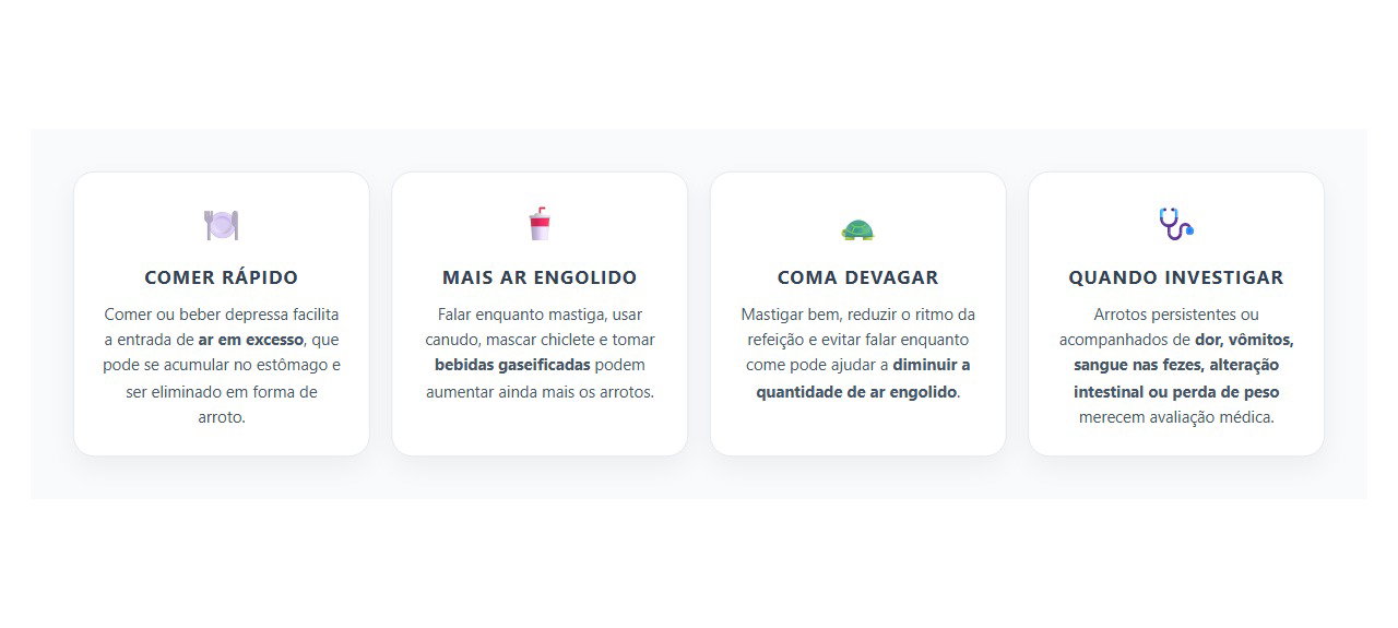 Arrotos Frequentes Após Comer: 4 Hábitos que Podem Explicar o Excesso de Ar