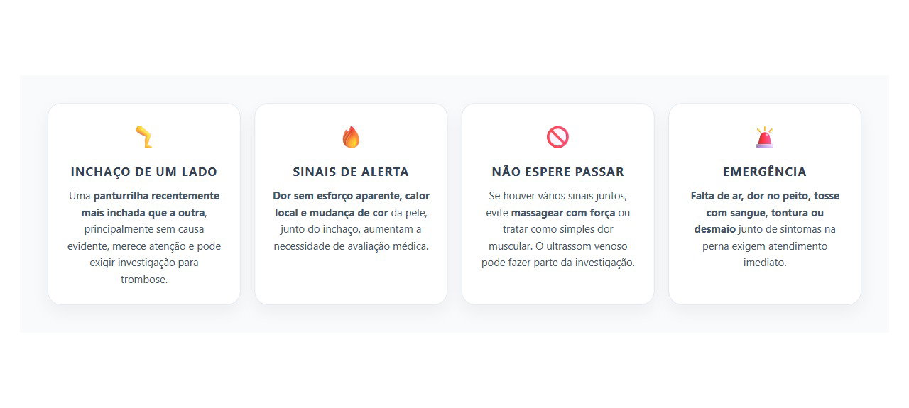 Panturrilha Inchada e Dolorida de um Lado: Sinais de Alerta para Trombose