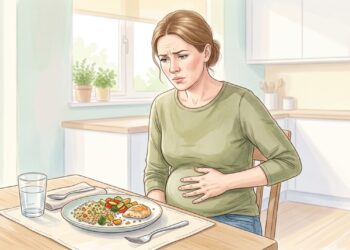 Barriga inchada e sensação de ficar cheio rapidamente podem estar relacionadas à dispepsia.