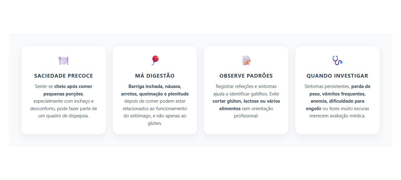 Barriga Inchada e Saciedade Rápida: Nem Sempre o Problema é o Glúten