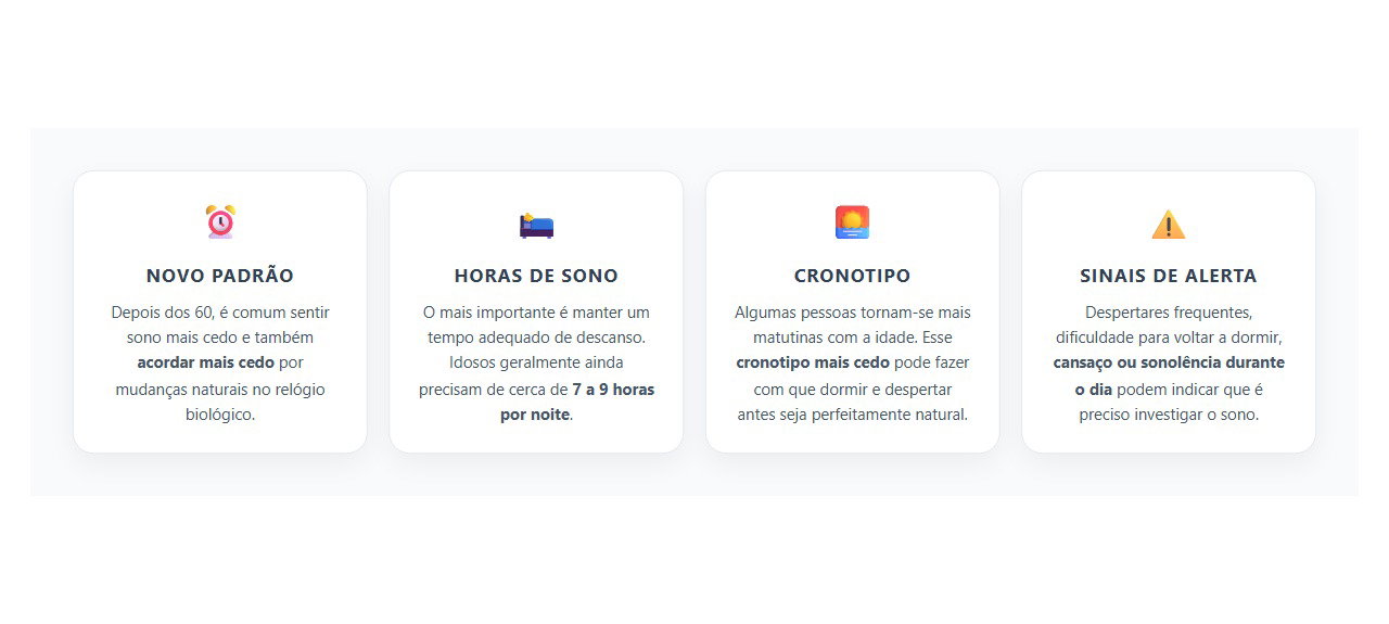 Acordar Mais Cedo Depois dos 60 Nem Sempre É Insônia
