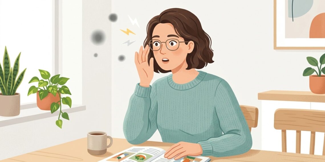 Pontos pretos e flashes que surgem de repente podem indicar um problema na retina.