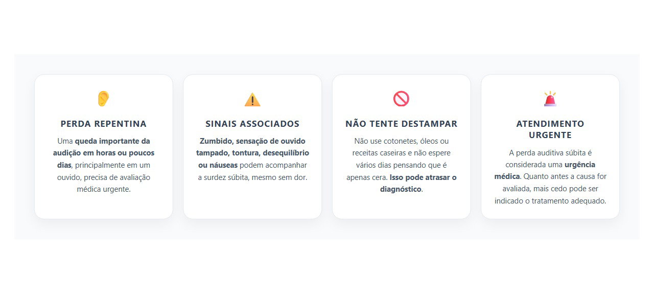 Perda Súbita de Audição Pode Ser uma Emergência e Não Apenas Cera no Ouvido