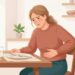 Dor no lado direito da barriga após refeições pesadas pode estar relacionada à vesícula.