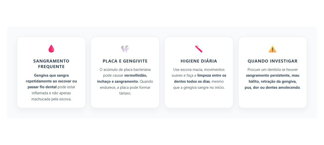 Gengiva Sangrando ao Escovar Pode Ser Sinal de Gengivite