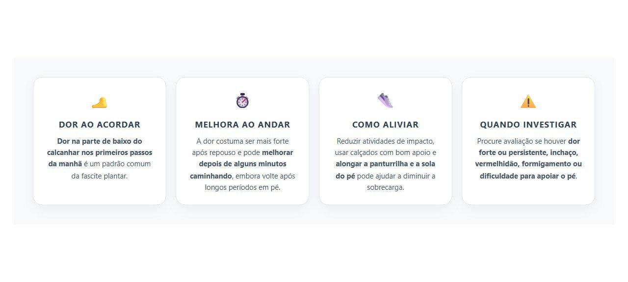 Dor no Calcanhar ao Dar os Primeiros Passos Pode Ser Fascite Plantar