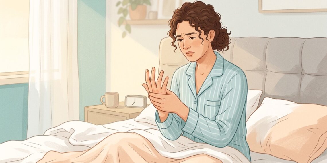 Rigidez nas mãos ao acordar pode variar em duração e intensidade.
