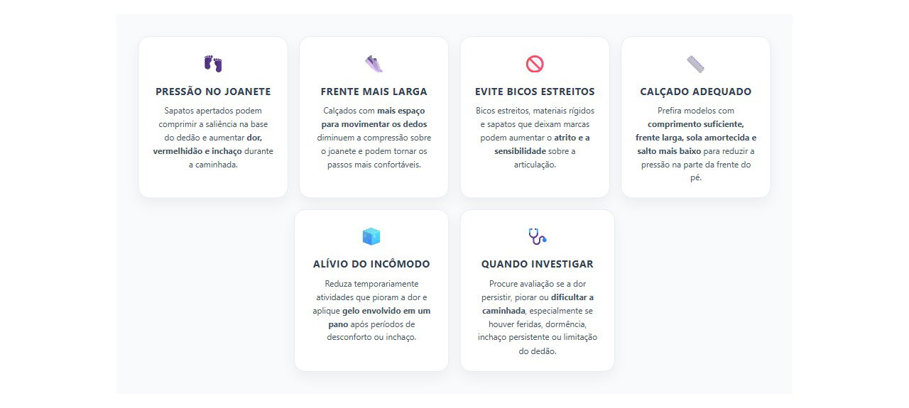 Joanete dolorido no sapato: como reduzir a pressão e aliviar o incômodo