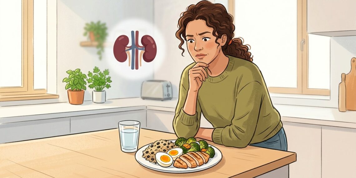 A quantidade adequada de proteína depende da saúde dos rins e das necessidades individuais.