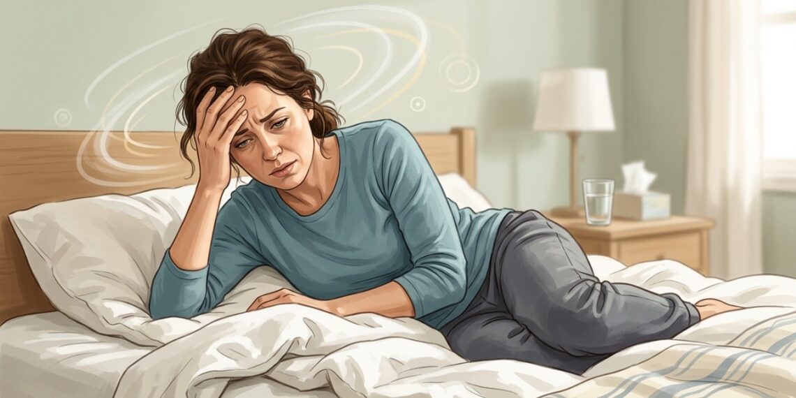 Tontura ao virar na cama pode causar uma sensação súbita de que o ambiente está girando.
