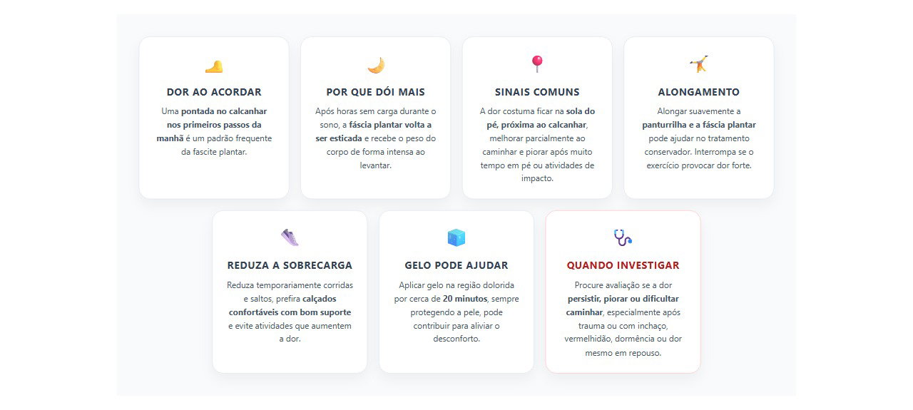 Dor no calcanhar ao acordar: sinais de fascite plantar e como aliviar