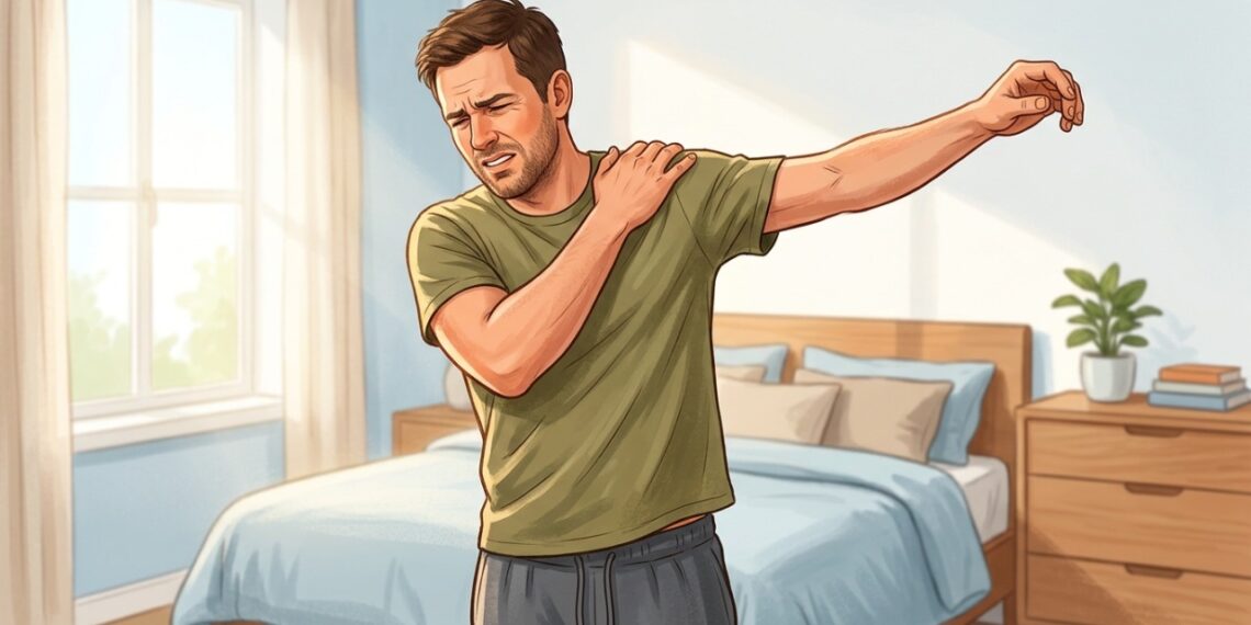 Dor no ombro ao vestir a roupa ou levantar o braço pode envolver os tendões do manguito rotador.