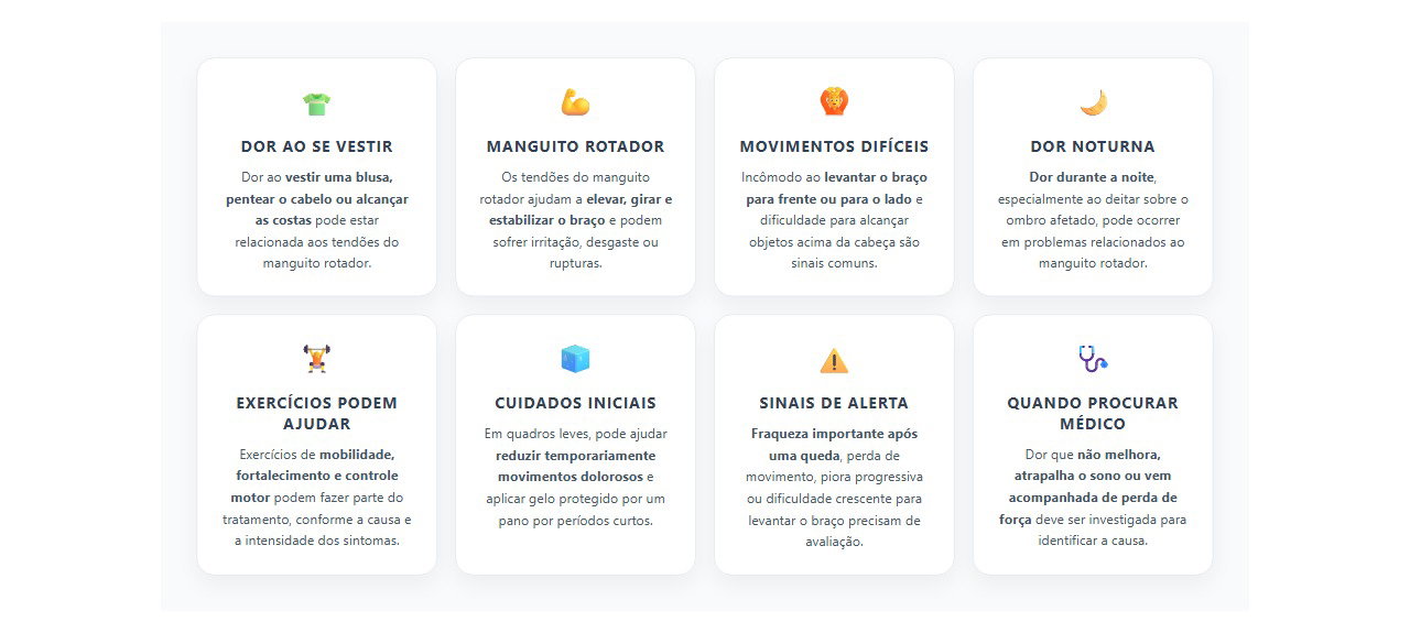 Dor no ombro ao levantar o braço: sinais de que o tendão pode estar envolvido