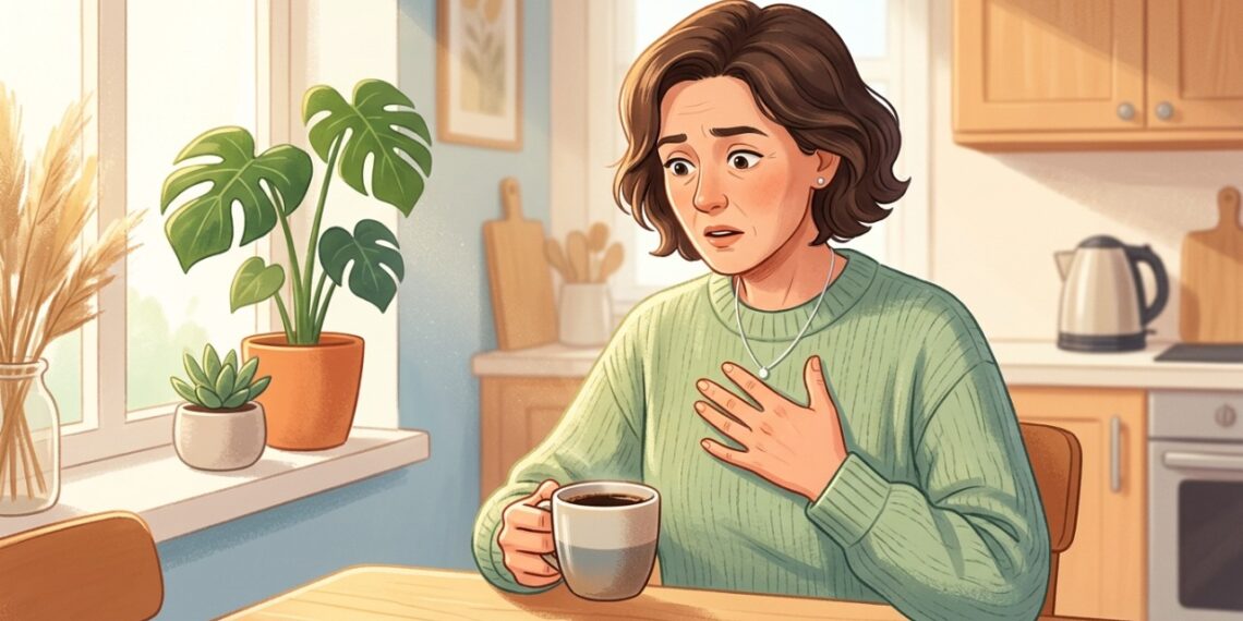 O coração acelerado após o café pode estar relacionado à sensibilidade à cafeína.