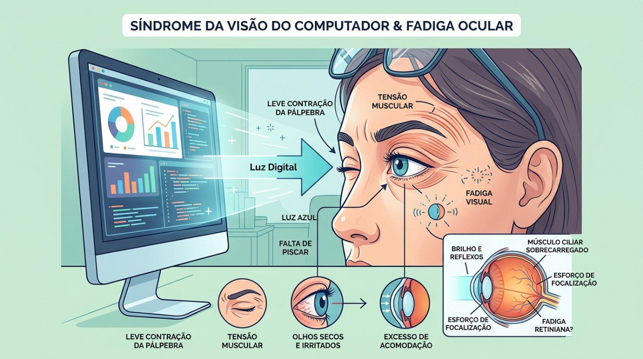 Pausas no uso de telas e mais descanso podem ajudar a reduzir os gatilhos do tremor palpebral.