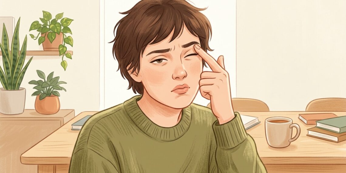 Estresse, pouco sono, cafeína e esforço visual podem favorecer o tremor na pálpebra.