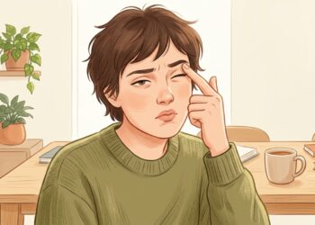 Estresse, pouco sono, cafeína e esforço visual podem favorecer o tremor na pálpebra.