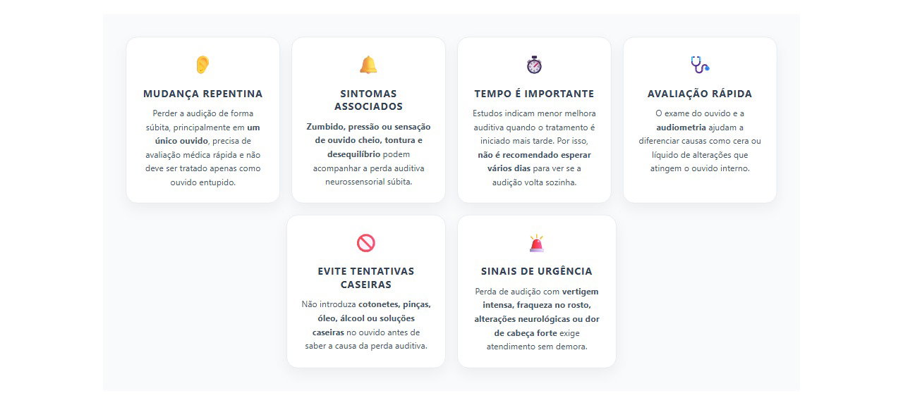 Perda súbita de audição: sinais de alerta e por que agir rápido