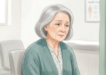 O ectrópio pode deixar a pálpebra inferior virada para fora e causar lacrimejamento frequente.