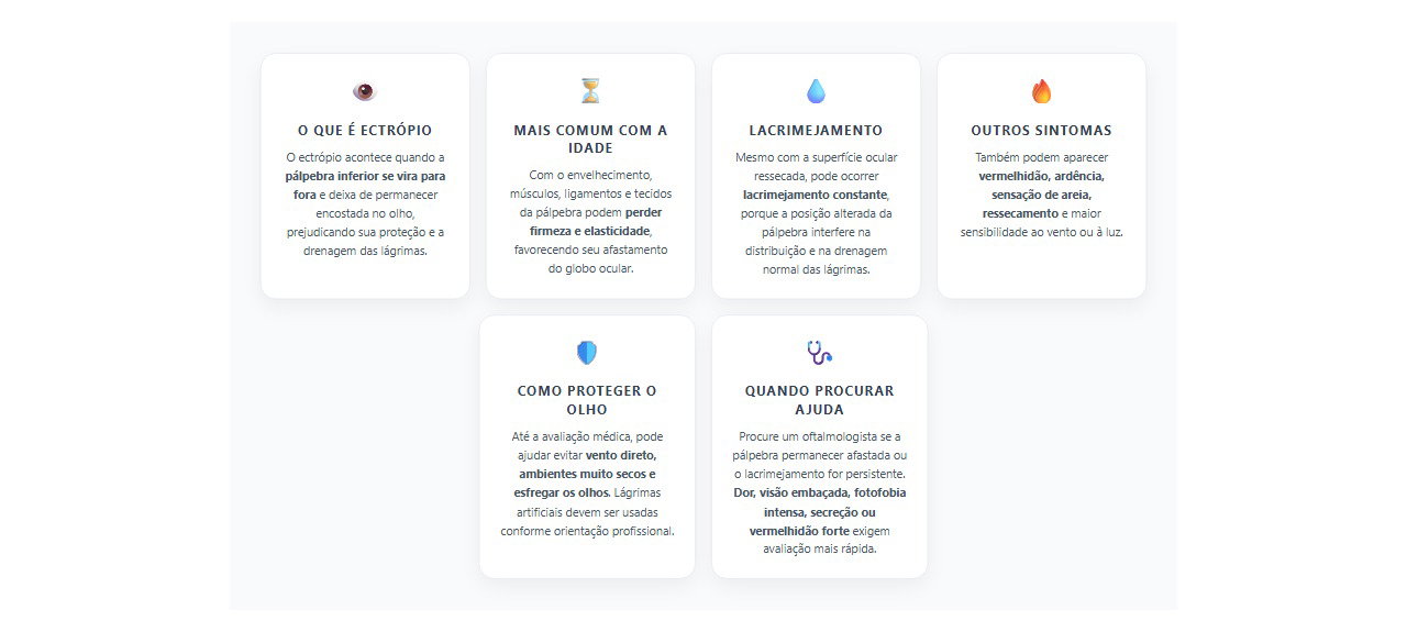 Pálpebra inferior virada para fora: sinais de ectrópio e quando procurar um oftalmologista