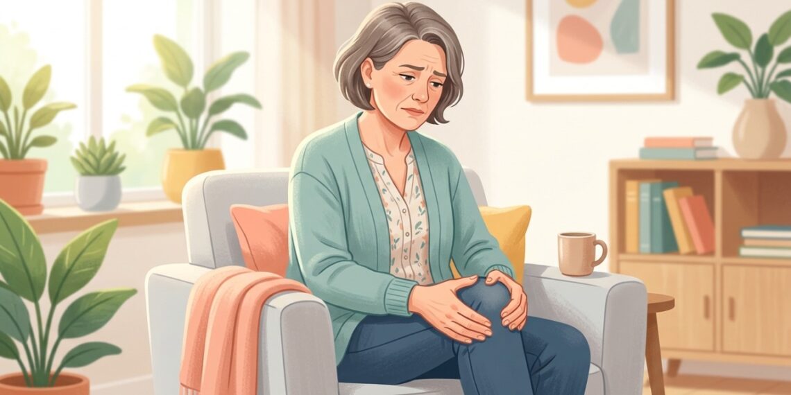 Dor e rigidez nas articulações podem surgir durante a transição para a menopausa.