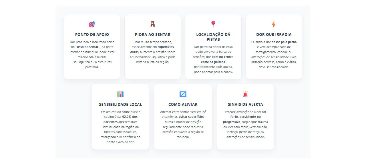 Dor no osso do bumbum ao sentar: sinais que ajudam a identificar a causa