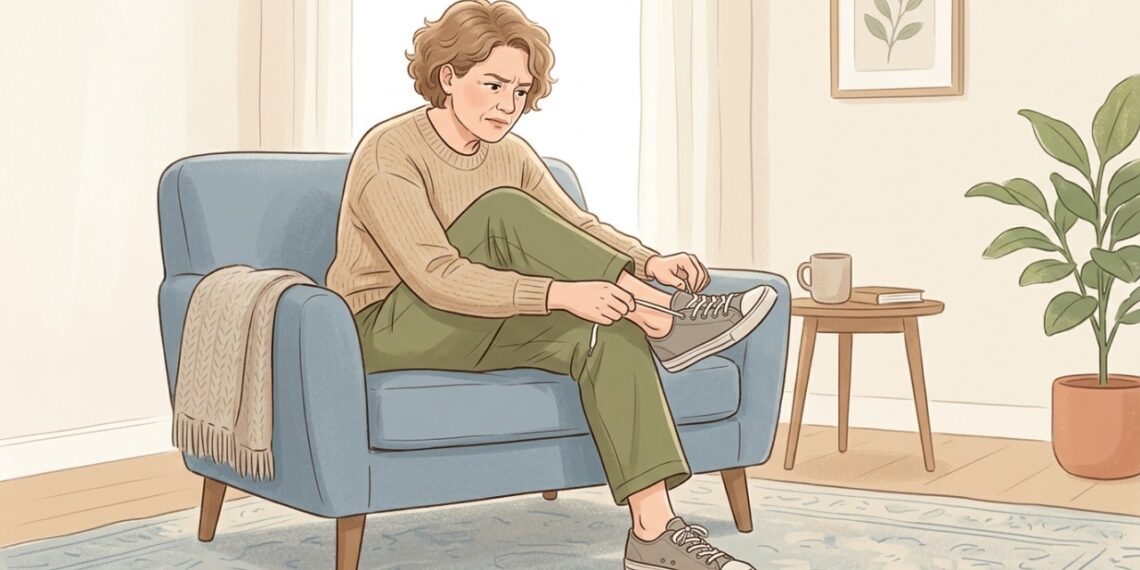 Mudanças no formato do pé com a idade podem fazer sapatos antigos ficarem apertados.
