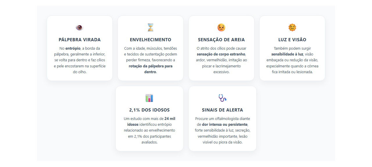 Entrópio: 6 sinais de que a pálpebra virada pode estar machucando o olho