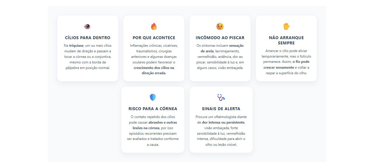 Triquíase: 6 sinais de cílios crescendo para dentro e quando procurar ajuda