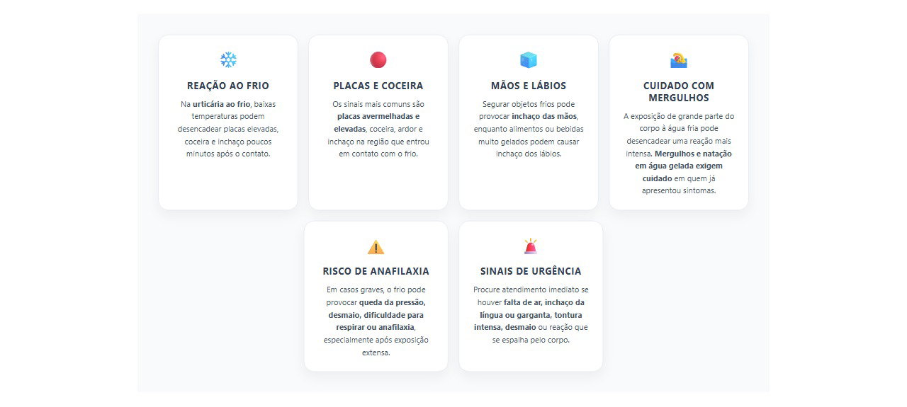 Urticária ao frio: 6 sinais de alergia e quando a reação pode ser perigosa