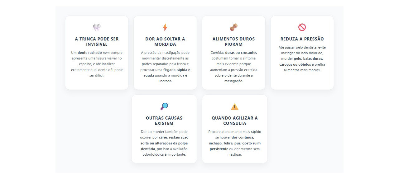 Dor ao morder e alívio ao soltar: 6 sinais de possível dente rachado