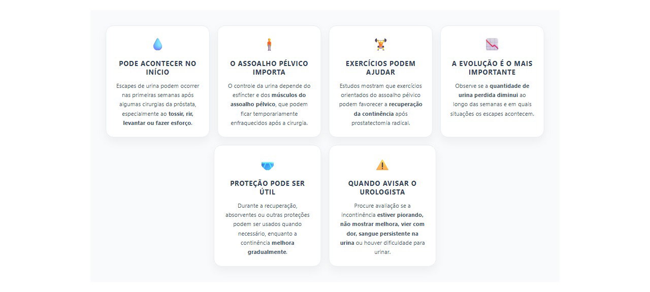 Urina escapando após cirurgia da próstata: 6 pontos para acompanhar a recuperação