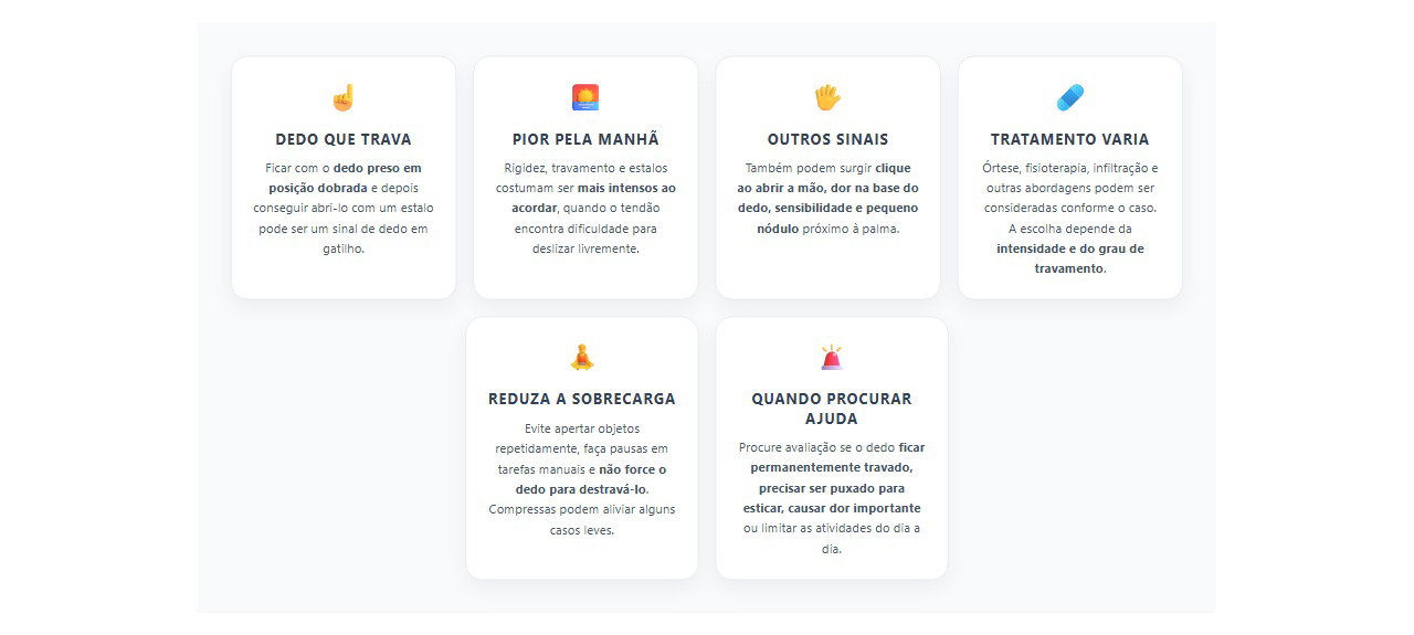 Dedo em gatilho: sinais do travamento ao acordar e quando procurar tratamento