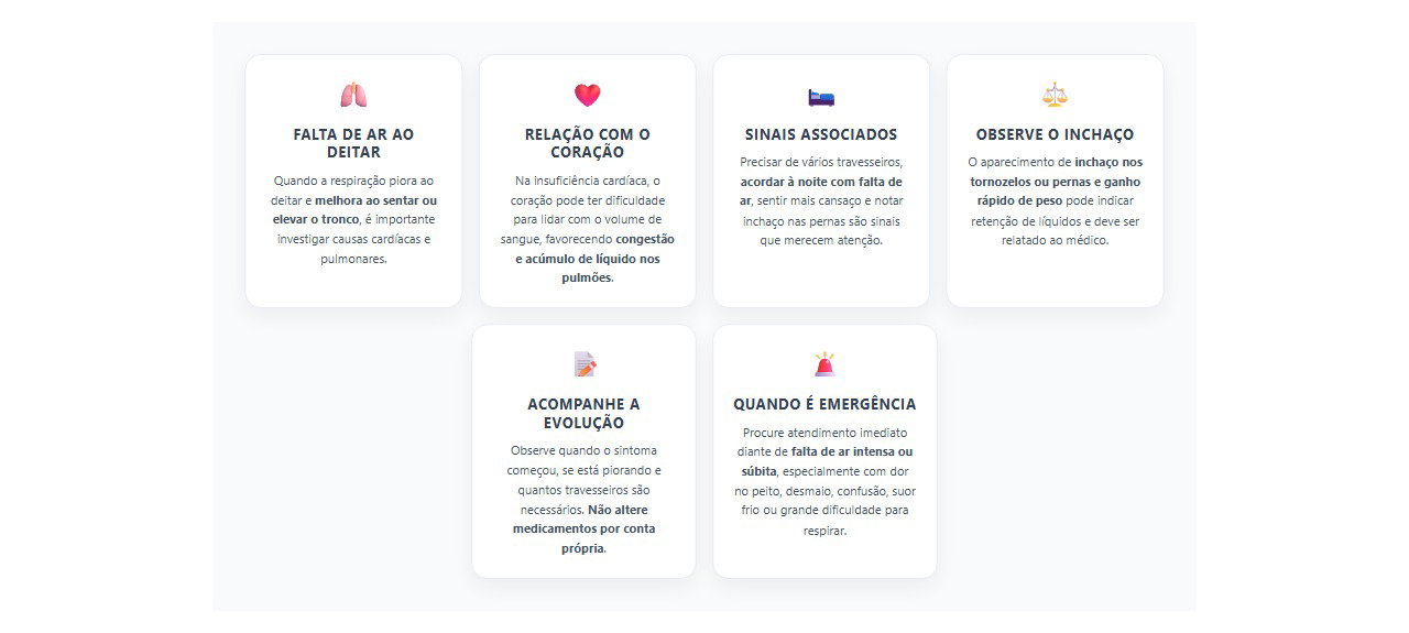 Falta de ar ao deitar: sinais que podem indicar problema no coração