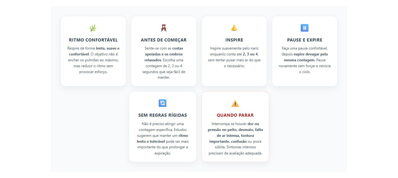 Respiração quadrada para estresse: como fazer e quando parar