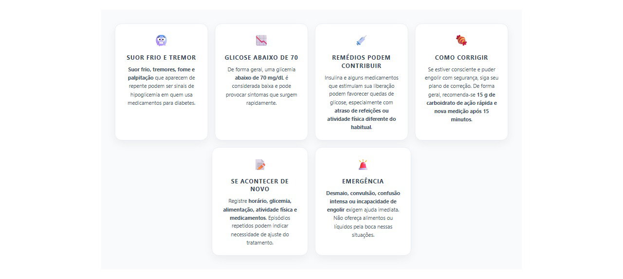 Suor frio e tremor no diabetes: sinais de que a glicose pode estar baixa
