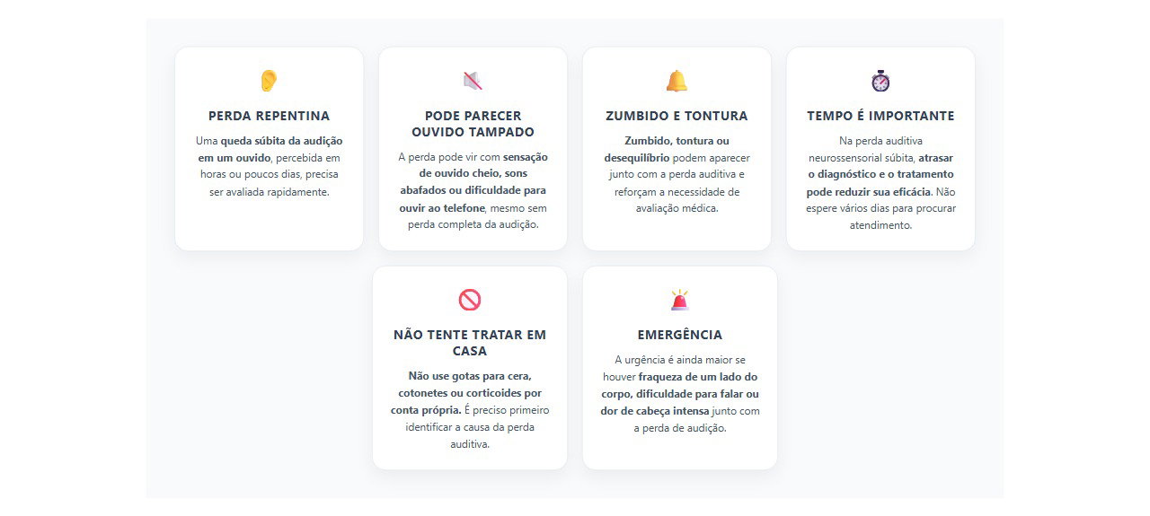 Perda auditiva súbita em um ouvido: sinais de uma urgência médica