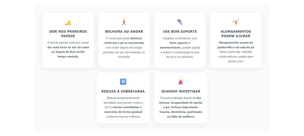 Dor no calcanhar ao levantar: padrão típico que pode indicar fascite plantar