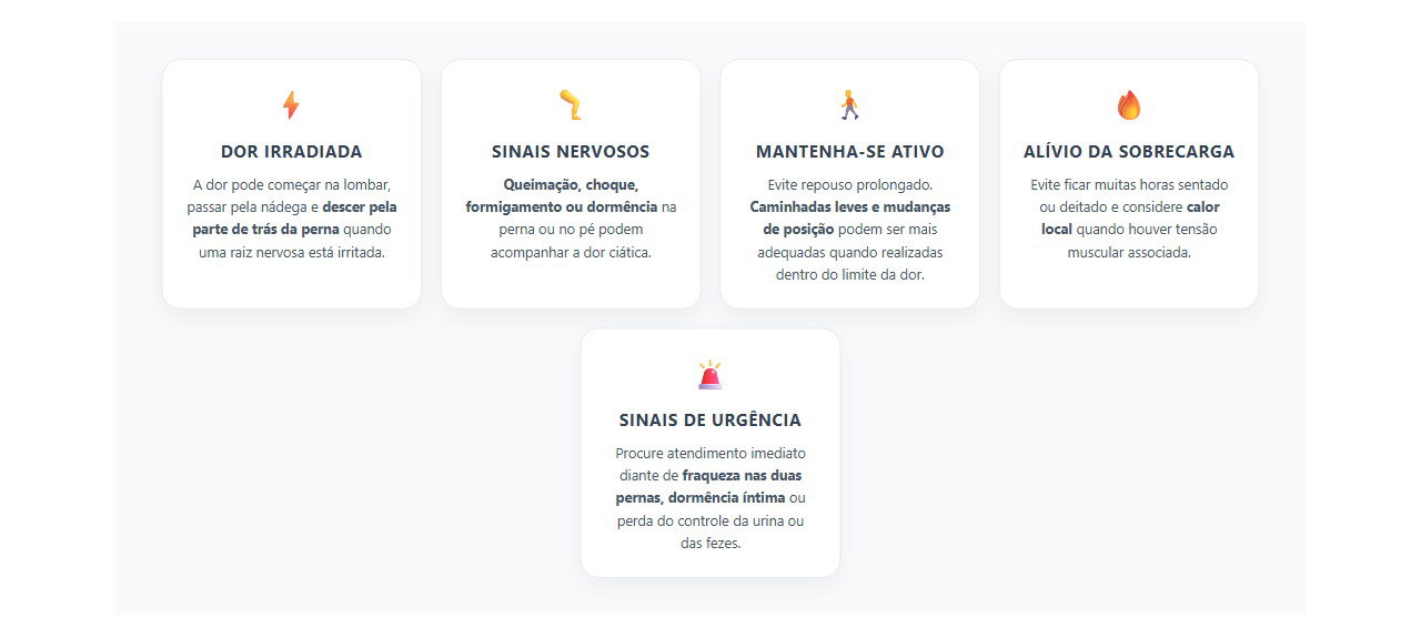 Dor Ciática: Sinais de que um Nervo Pode Estar Irritado