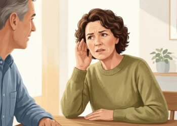 Dificuldade para entender conversas, especialmente com ruído, pode ser um sinal de perda auditiva.