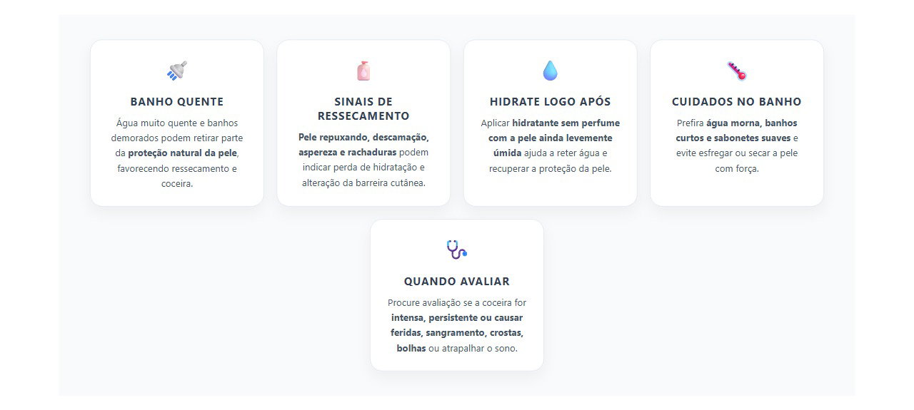 Coceira Depois do Banho: Sinais de Ressecamento da Pele