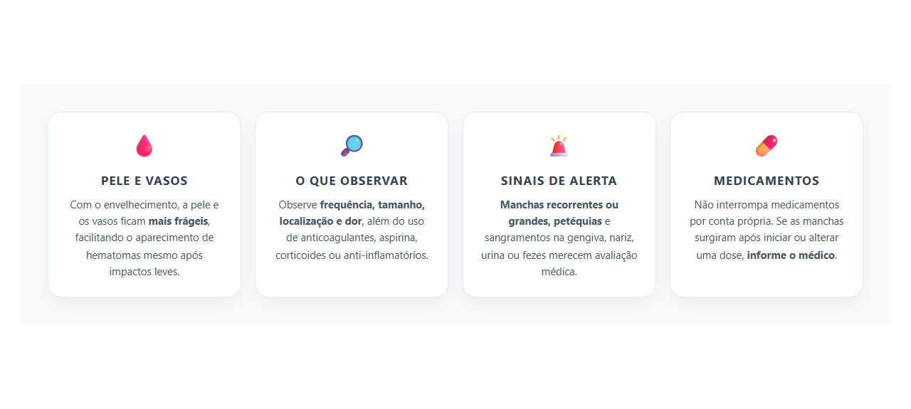 Manchas Roxas Sem Motivo: Quando Podem Ser Sinal de Alerta