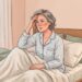 Suor noturno e ondas de calor podem ocorrer durante a transição para a menopausa. nhs.uk
