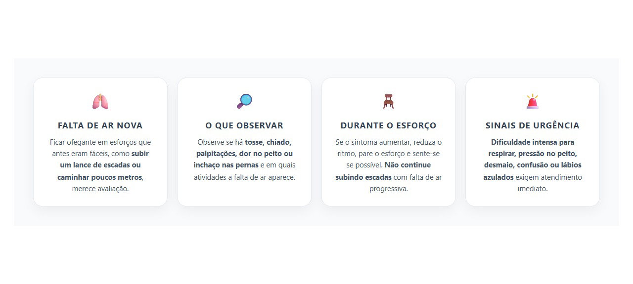 Falta de Ar ao Subir Escadas: Quando o Sintoma Merece Atenção