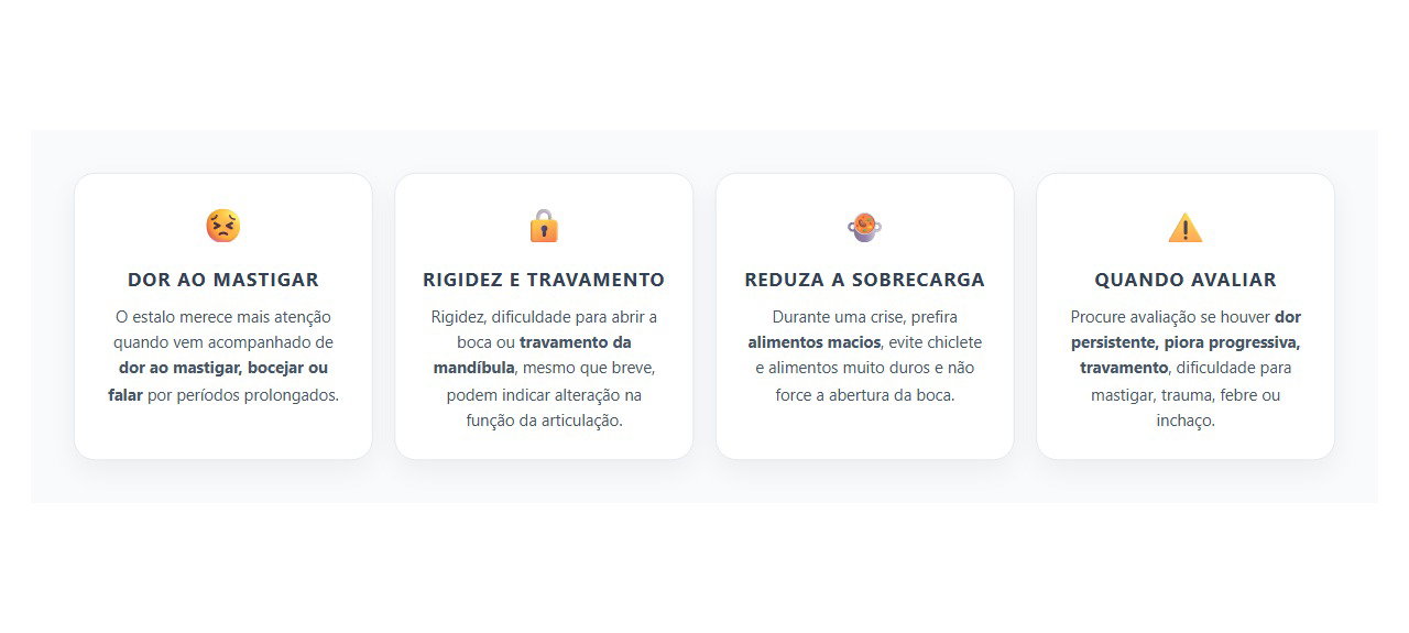 Estalo na Mandíbula com Dor: Sinais que Merecem Atenção