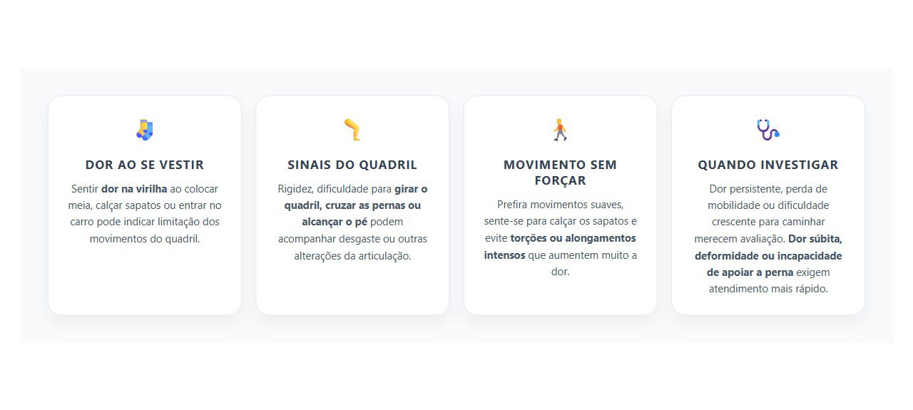 Dor na Virilha ao Calçar Sapatos: Sinais de que o Quadril Pode Estar Envolvido