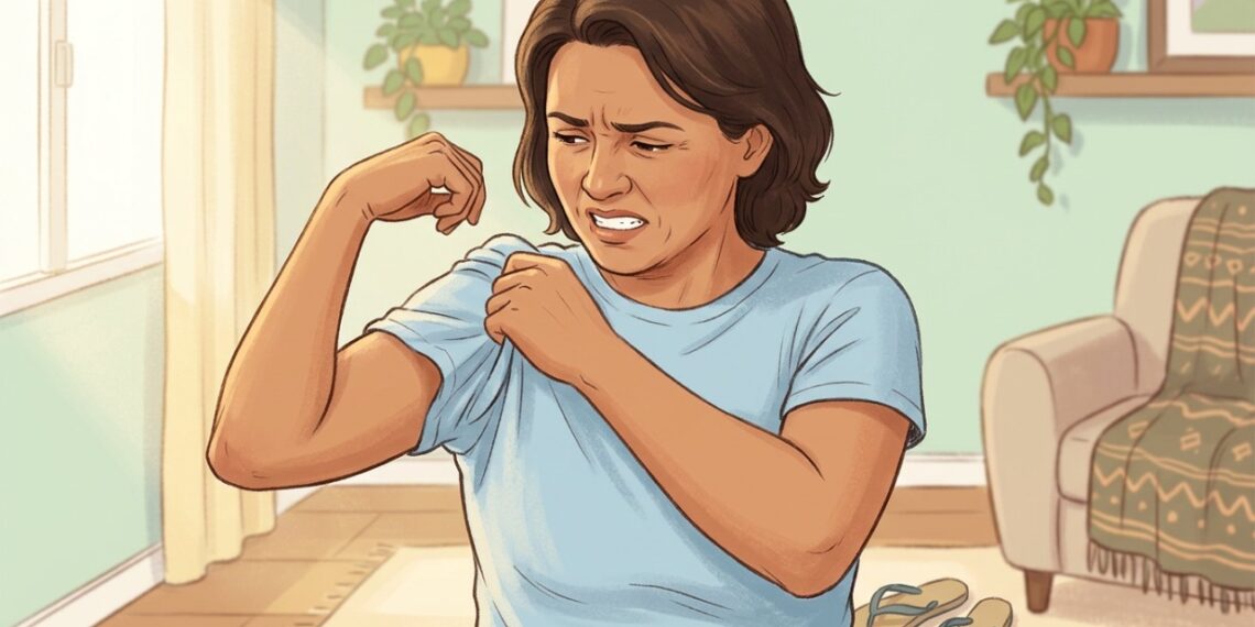 Ombro dolorido e rígido pode dificultar movimentos simples, como vestir uma camisa.